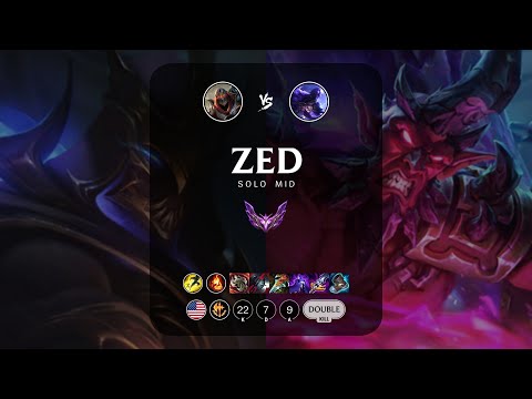Zed Mid vs Ryze - NA Master Patch 13.8