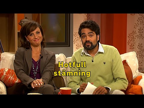 Hotfull stämning i studion