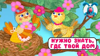 НУЖНО ЗНАТЬ, ГДЕ ТВОЙ ДОМ ♫ ☺ ВЕСЁЛАЯ  МУЛЬТиПЕСЕНКА ДЛЯ ДЕТЕЙ ☺ ♫ 0+