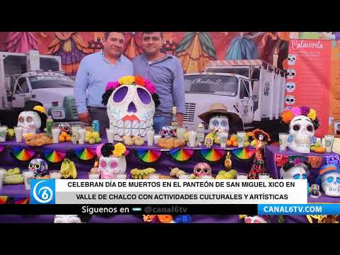 Video: Celebran Día de Muertos en panteón de San Miguel Xico en Valle de Chalco con actividades culturales