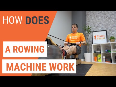 How does a rowing machine work?