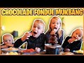 CHOCOLADE FOUNTDUE MUKBANG MET DE KiDS | Bellinga Vlog #2672