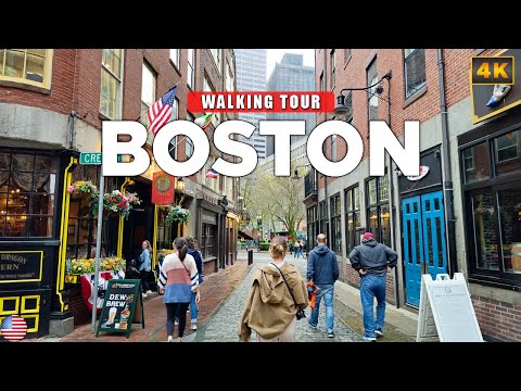 Boston, MA - Downtown Boston 4K Walking Tour