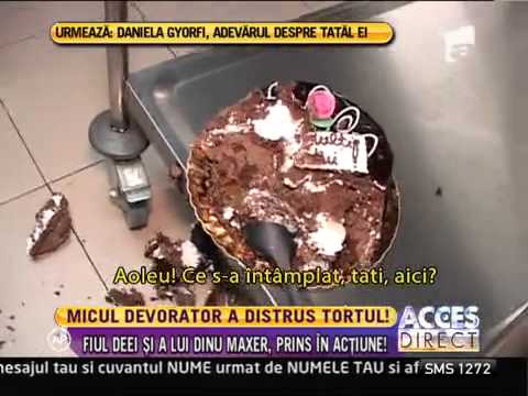 Fiul Deei și a lui Dinu Maxer, Andreas a distrus tortul tatălui său