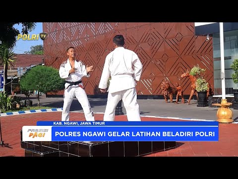 POLRES NGAWI GELAR LATIHAN BELADIRI POLRI
