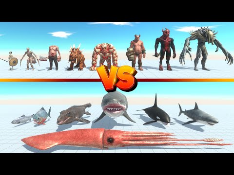 Aquatic Units vs Infernal Units - Animal Revolt Battle Simulator