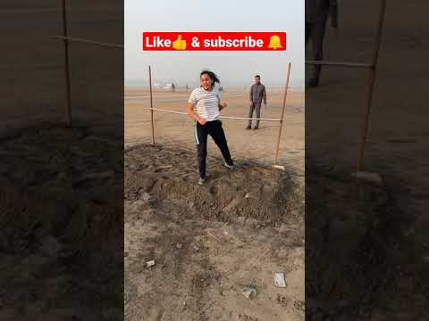 Girls high jump||3feet 2inch  high jump||scissor technique #himachal_police #girls_highjump #shorts