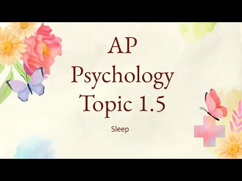 Psicología AP 2025 | Explicación del sueño 1.5 | Pregunta CED | ¡Obtén un 5 en el examen AP!