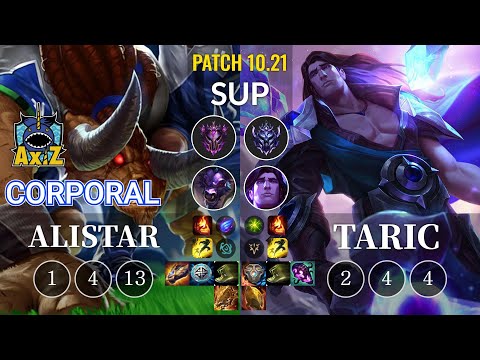 AXIZ Corporal Alistar vs Taric Sup - KR Patch 10.21