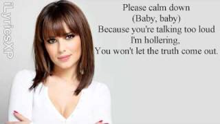 Cheryl Cole feat August Rigo - Better To Lie (Lyrics on screen)