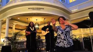 Natalie Ai Kamauu performs at the Moana Surfrider