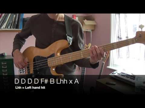 16th note bass exercises - Jaco Pastorius - 3/4 Come on, come over