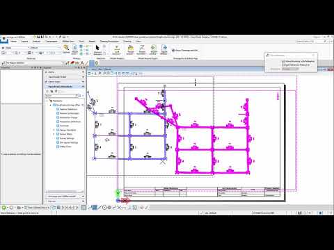 Drawing Production and Annotate for WaterGEMS network