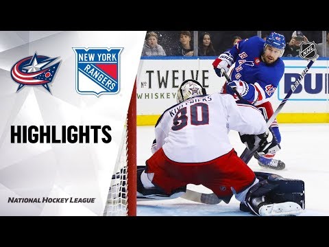 NHL Highlights | Blue Jackets @ Rangers 1/19/20