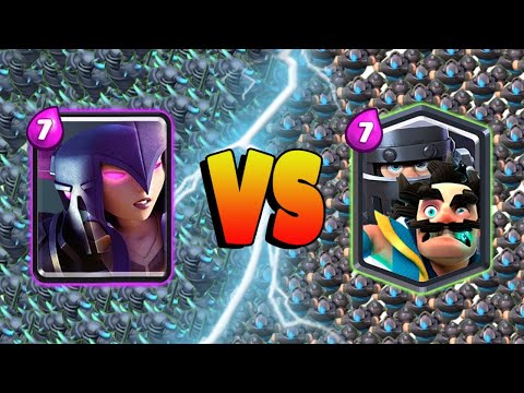 MEGA KNIGHT + ELECTRO WIZARD Vs PEKKA + WITCH  - Clash Royale Battle #372