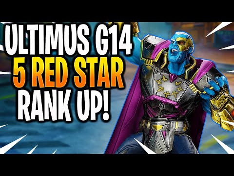 *NEW* G14 5 RED STAR ULTIMUS RANK UP! - MARVEL Strike Force - MSF