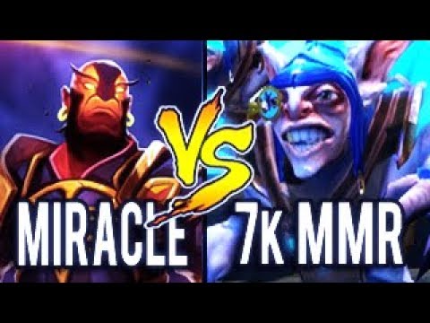 Miracle Vs 7k MMR FULL SLOT Meepo - MMR is Just a Number WTF Dota 2