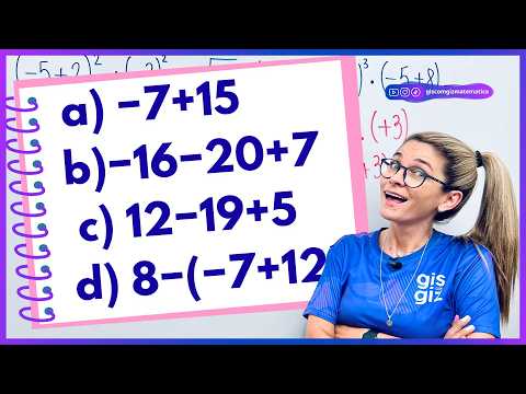 NÚMEROS POSITIVOS E NEGATIVOS | OPERAÇÕES COM NÚMEROS INTEIROS 7º ANO | MULTIPLICAÇÃO, ADIÇÃO
