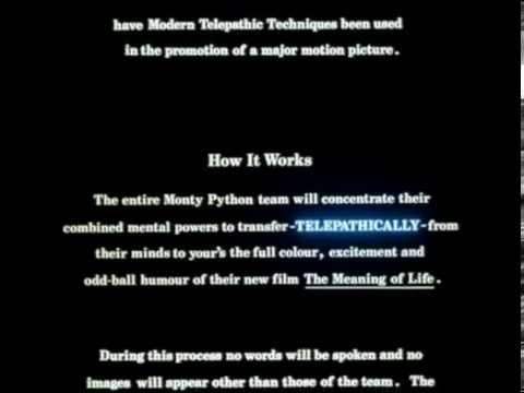 The Meaning of Life (1983) - Telepathy Trailer (english)
