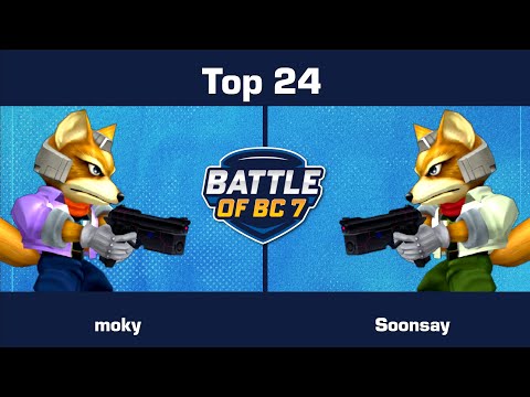 moky (Port 1) vs Soonsay (Port 2) - Top 24 - Melee Singles | BoBC7