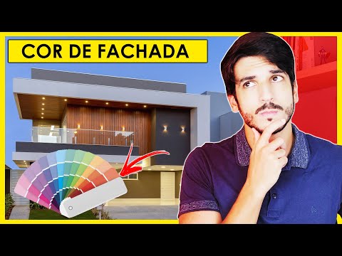 FACHADA DE CASAS E FACHADA DE MURO - COMO ESCOLHER CORES PARA FACHADA DE FORMA SIMPLES