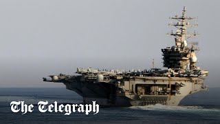 video: Iranian drone films US aircraft carrier entering Persian Gulf