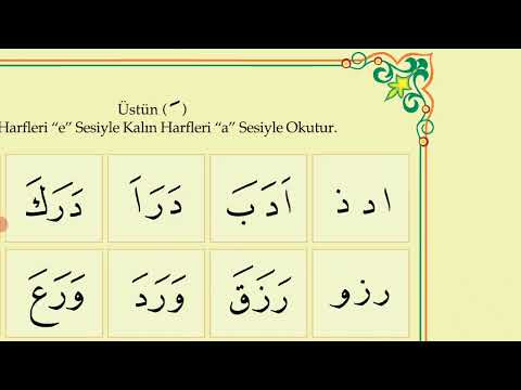 ELİF-BA CÜZ DERSLERİ  4. DERS ÜSTÜN