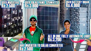 LOWEST PRICE - Used Solar Panels, Batteries, Inverters & many other solar products in South India