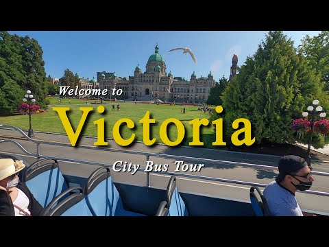 Beautiful Victoria - British Columbia, Canadá - City Bus Tour - Vídeo 4K