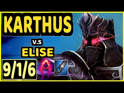 GILIUS (KARTHUS) vs ELISE - 9/1/6 KDA JUNGLE CHALLENGER GAMEPLAY - EUW