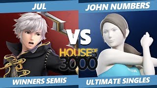 Xeno 204 Winners Semis - Jul (Robin) Vs. John Numbers (Wii Fit) Smash Ultimate - SSBU