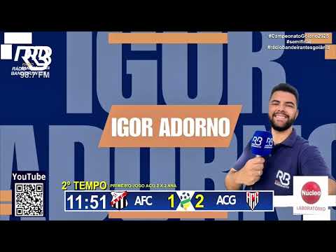 Túlio Isac narrando os gols - Anápolis 3 x 2 Atlético | Goiano 2025