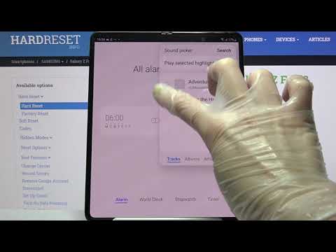 How to Set Up Alarm Clock on SAMSUNG Galaxy Z Fold 3 – Schedule Alarms