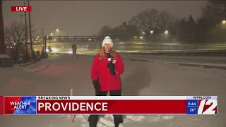 Sunday 9:30 pm: Providence sees over foot of snow
