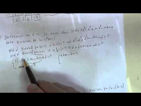 Resoluções de exercicios sobre raízes de equações polinomiais.