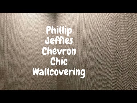 Hang & Trim Phillip Jeffries Chevron Chic Wallcovering - Spencer Colgan