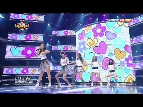 130605 MBC Music 쇼챔피언 E64 스카프(skarf) 러브 바이러스