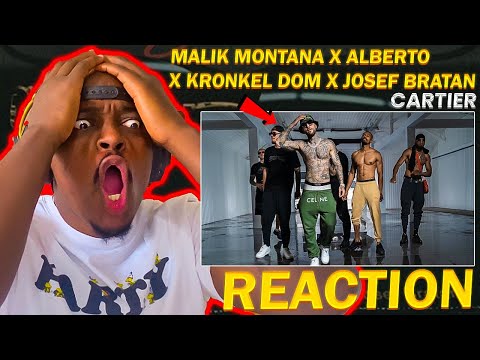 FIRST TIME HEARING KRONKEL DOM 🔥!  Malik Montana x Alberto x Kron - Cartier (POLISH RAP REACTION!!!)