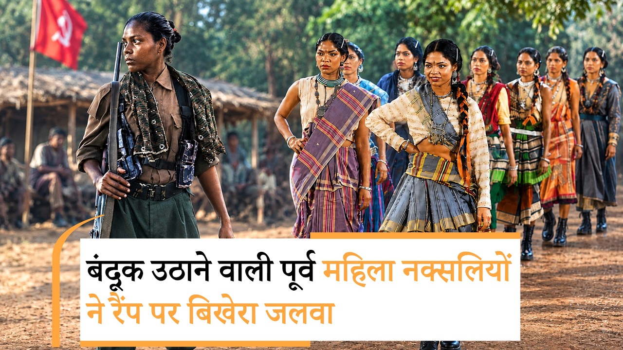Modi ने माहौल ही बदल डाला, Red Corridor से Red Carpet पर Ramp Walk करने लगीं पूर्व Maoists महिलाएं Modi ने माहौल ही बदल डाला, Red Corridor से Red Carpet पर Ramp Walk करने लगीं पूर्व Maoists महिलाएं