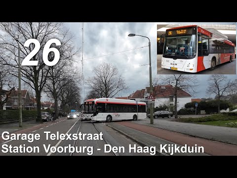 HTM lijn 26: Garage Telexstraat - Voorburg Station - Den Haag Kijkduin v.v. | HTM 1008 | 2023