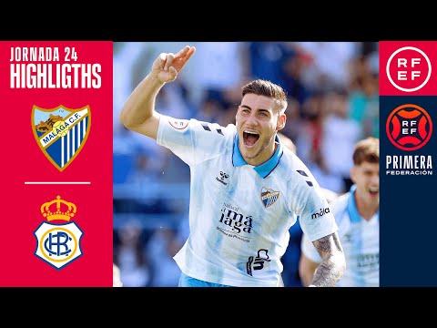 Resumen #PrimeraFederación | Málaga CF 2-0 RC Recreativo de Huelva | Jornada 24, Grupo 2