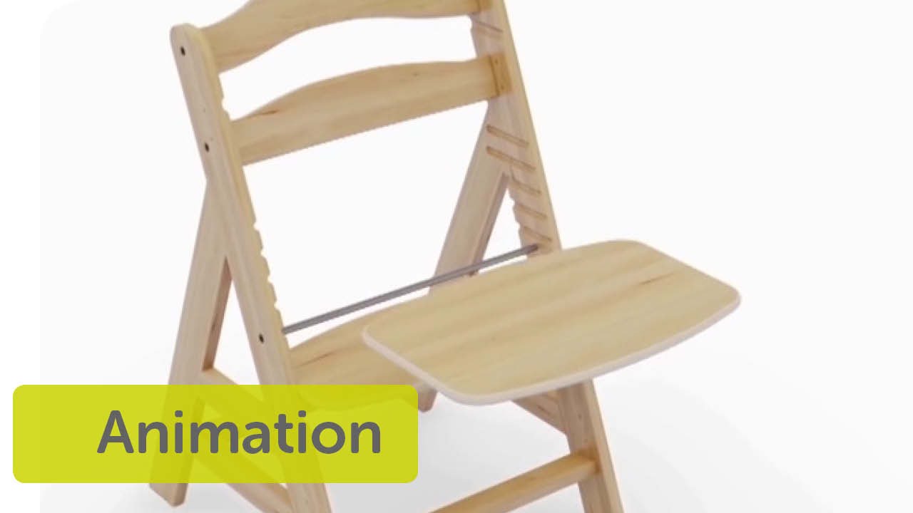 миниатюра 0 Видео о товаре Стульчик деревянный Hauck Alpha+ B, Walnut (Орех)