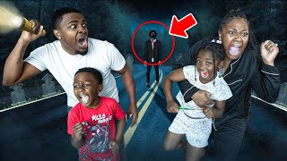 We Went Down A CREEPY HAUNTED Road At 3AM! *SCARY CAMERA FOOTAGE*