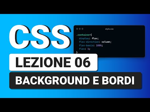 CSS3 Tutorial Italian 06 - Background and Borders