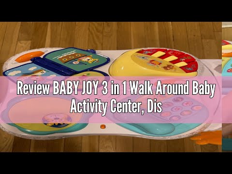 Review BABY JOY 3 in 1 Walk Around Baby Activity Center, Discovery Play Center with Interactive Toys