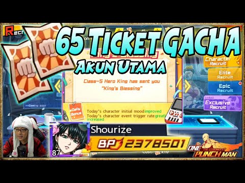 BACK To S046!! GACHA 65 Tiket & Push ke 50 Besar RANK DIAMOND - ONE PUNCH MAN The Strongest