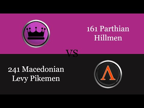 Rome Total War | [Parthia] Hillmen vs [Macedon] Levy Pikemen