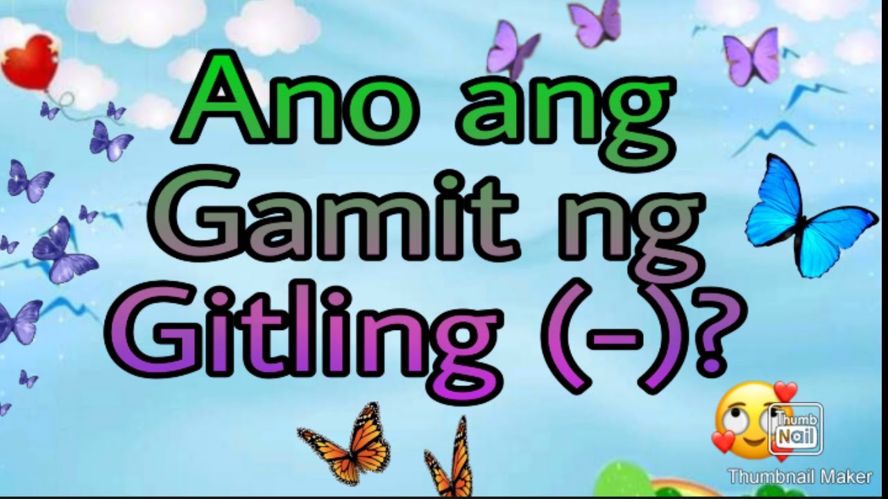 Gitling/Mga gamit ng Gitling(-)