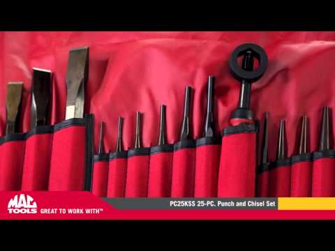 Pc25kss 25 Pc Punch And Chisel Set Mac Tools