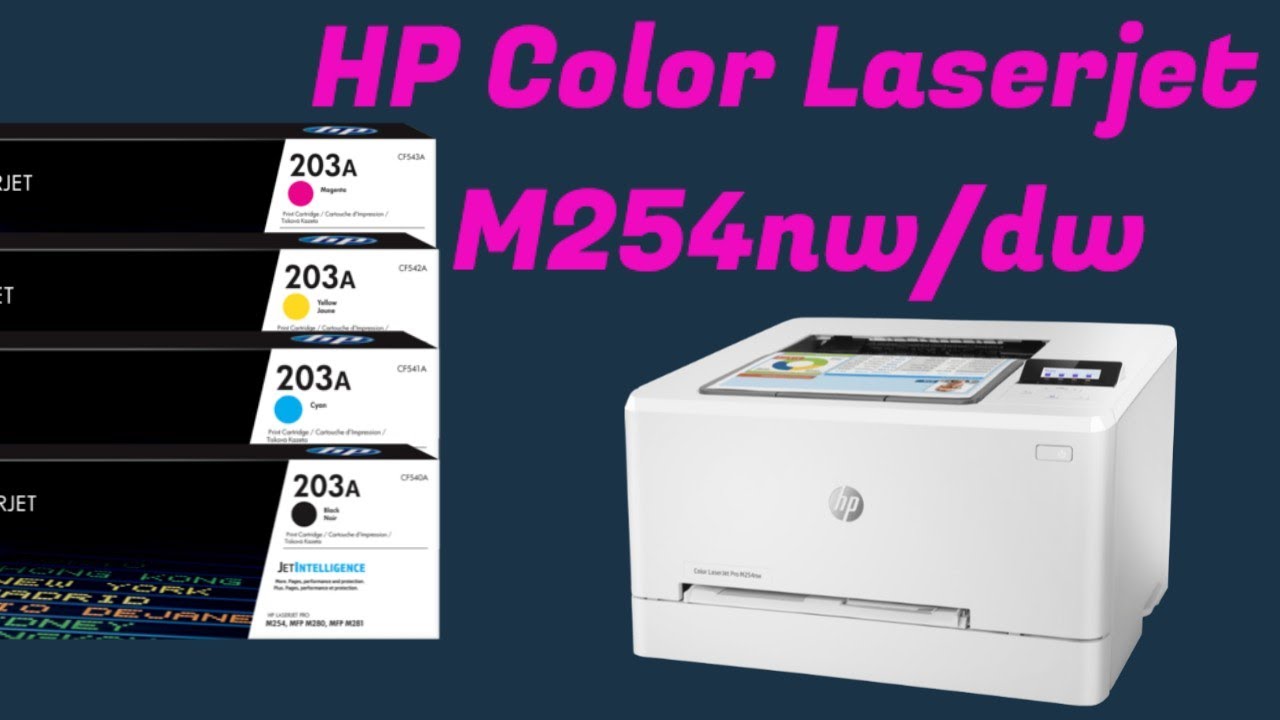 How to Replace Toner Cartridge on HP color LaserJet Printer Pro M254dw